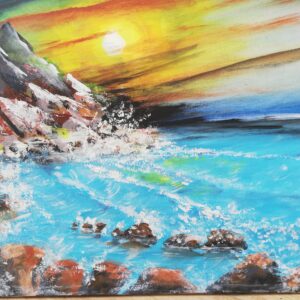 Küstenlicht – Sonnenuntergang am Felsenmeer